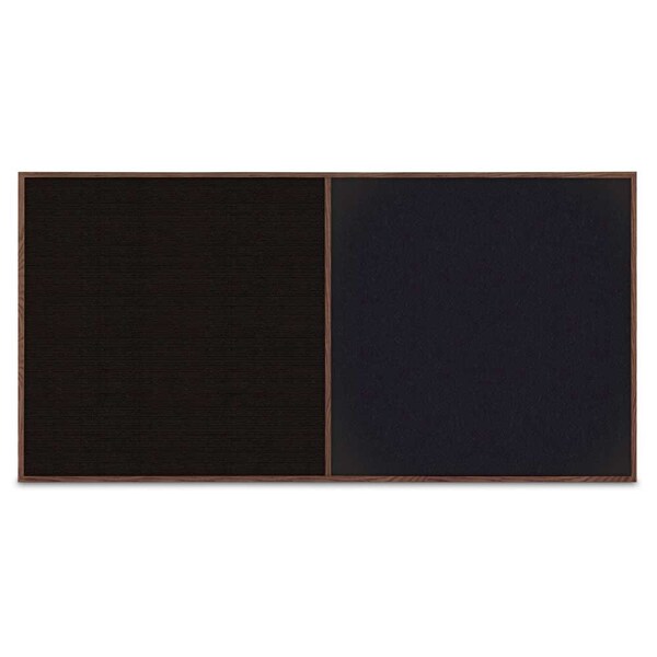 Enclosed Corkboard, 1 Door, 72"x48", 4" Fra, UV3412-BRONZE-SURF